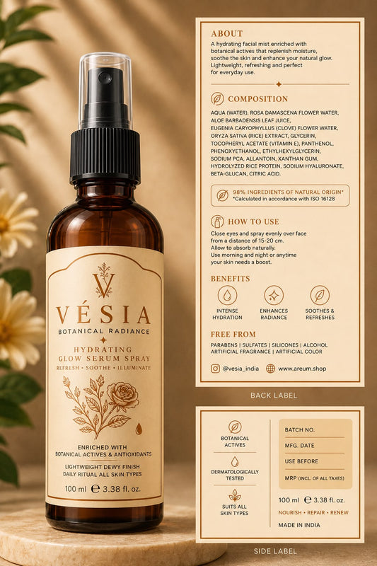 VÉSIA Radiance Veil™ Hydrating Glow Serum Spray